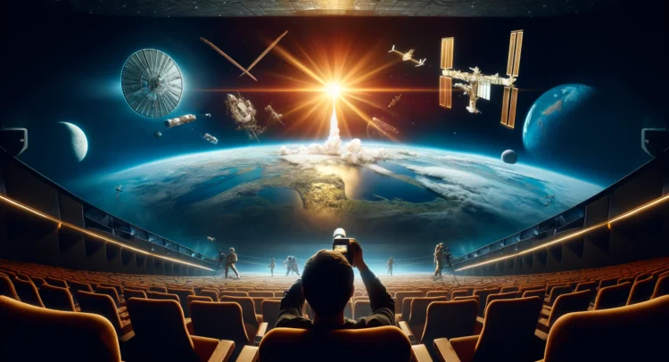 宇宙旅行の映画のイメージ